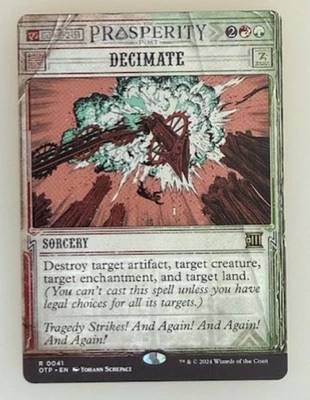 MTG: Decimate Outlaws of Thunder Junction: Breaking News Regular NM - Image 1 of 2