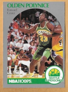 Old Polynice Seattle Supersonics #283 NBA Hoops 1990-91 - Imagen 1 de 2