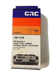 Cinta de película corregible de alto rendimiento Grc de colección artículo #T387-HYB IBM ADLER HERMES - 1991 - Imagen 1 de 5
