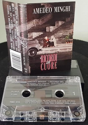 Amedeo Minghi ‎– I Ricordi Del Cuore - 1992 Italian cassette tape excellent - Image 1 of 2