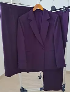 Eleganter Dreiteiler (Blazer, Rock, Hose) aus Seide, maßgeschneidert, Größe 42 - Bild 1 von 10