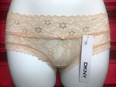  CALCINHA BIQUÍNI DE RENDA ASSINATURA DKNY ESCOLHA SUA COR E TAMANHO NOVA - Imagem 1 de 4