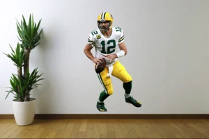 Aaron Rodgers Wall Decal Green Bay Packers Sticker Removable Wall Decor Cling - Picture 1 of 1