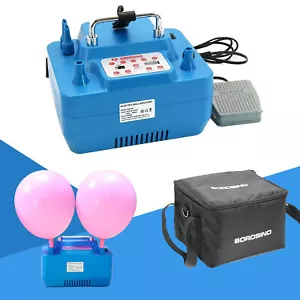 800W Elektrische Ballonpumpe mit Timer Dual Düsen Inflator für Partys Events - Bild 1 von 11
