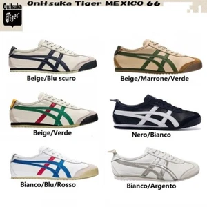 NUOVO ONITSUKA TIGER MEXICO 66 SCARPE SPORTIVE UOMO DONNA SCARPE CASUAL SNEAKER - Foto 1 di 26