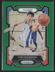 2023-24 Panini Prizm #115 Chet Holmgren Prizm verde Oklahoma City Thunder - Imagen 1 de 3