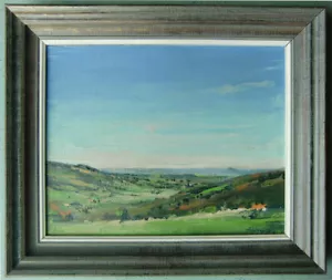 Weite grüne Küstenlandschaft signiert Adelmann - Bild 1 von 4