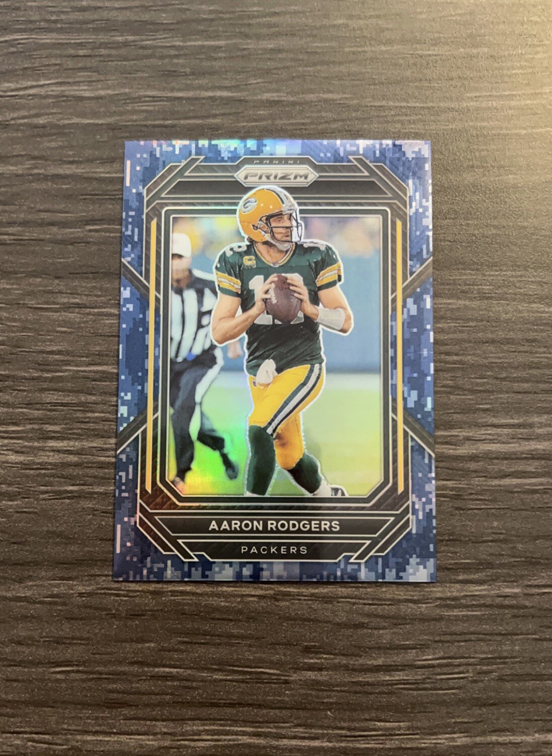 2022 Panini Prizm Football Navy Camo Prizm #103 Aaron Rodgers # /25