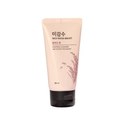 The Face Shop Rice Water Bright Foaming Face Wash 50ml, Face Wash for Glowing Sk - image 1 of 4
