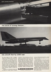 1964 Lockheed: Secret of Turning Titanium Vintage Print Ad - Picture 1 of 1