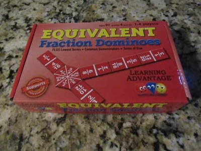Equivalent Fraction Dominoes - Learning Advantage Children's Game - 2018 - CE - Image 1 of 4