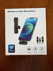 Microfono Lavalier Wireless Bluetooth Senza Fili, attacco USB-C con adattatore - Foto 1 di 5