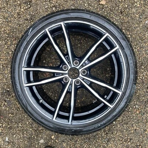 BMW 3 SERIES G20 G21 M-SPORT 791 DIAMOND BLACK 8J 19'' REAR ALLOY & TYRE 8090095 - Picture 1 of 16