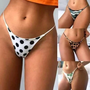 Summer Womens Sexy Seamless G-string Panties Thongs High Cut Underwear Beachwear - Picture 1 of 23