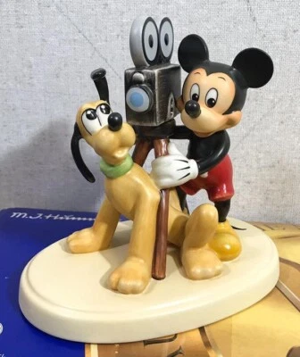 Muñeca de cerámica GOEBEL Mickey & Pluto 2000 evento especial edición limitada 350 usada Foto 1 de 4