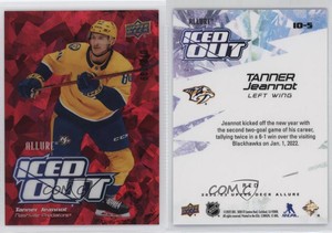 2022-23 Upper Deck Allure Iced Out Red /299 Tanner Jeannot #IO-5
