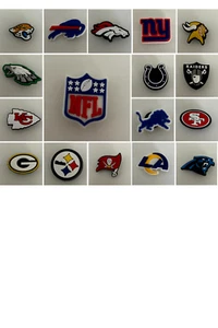 NFL Football Croc/Shoe Charms - Wide Variety! - You Choose - Picture 1 of 32