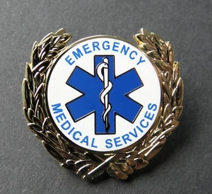 SERVICIOS MÉDICOS DE EMERGENCIA EMS SOLAPA PARAMÉDICO PIN CORONA INSIGNIA 1 PULGADA - Imagen 1 de 1