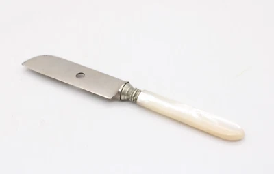 Vintage Miniatur Messer mit Perlmutt Griff alt Länge 13,5 cm - Bild 1 von 2