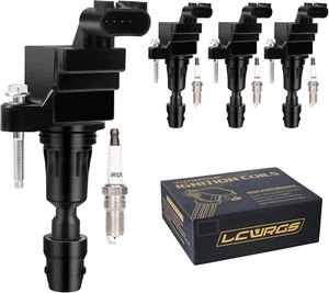 Set of 4 Ignition Coil Pack and Iridium Spark Plugs Fits for 2008 2009 2010 2011 - Picture 1 of 7