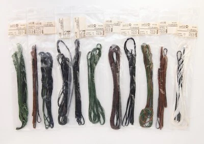 Recurve or Longbow Bow String: Pick ONE, various colors and sizes, NEW old stock - Image 1 of 4