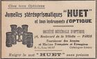 V6637 Jumelles Stéréoprismatiques Huet - 1924 Vintage Werbung - Werbung