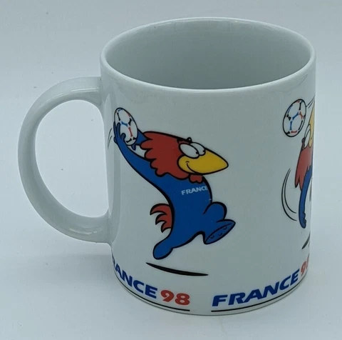 Vintage France 1998 98 Soccer Football World Cup Memorabilia Coffee Cup Mug Cover