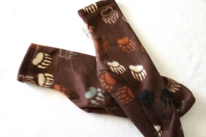 Women's Polar Fleece Socks Slippers Choose Size  Bear Paws - Picture 1 of 3