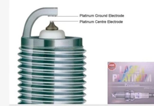 NGK PFR7A x 4 ( 4 Pack) Platinum Spark Plugs - Picture 1 of 6