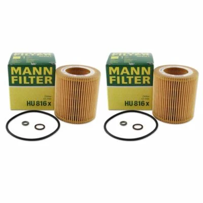 Mann Oil Filter HU816x 2 Pack fits BMW 3 Series E90 325i 330i 335i 323i - image 1 of 3