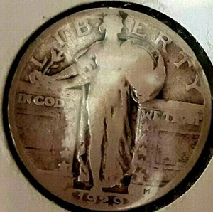 1929 Standing Liberty Quarter  - Picture 1 of 2