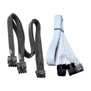 High Power PCIE 5.0 Cable 16AWG Double 8Pin to 16Pin 12VHPWR PCIE Cable for GPU - Afbeelding 1 van 10