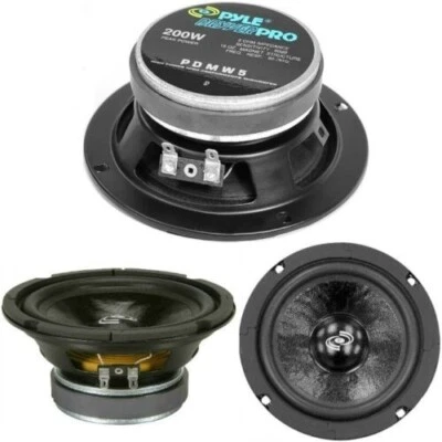 MID WOOFER 13,00 CM PYLE PDMW5 100 WATT RMS 130 MM 8 OHM 5" HOME DJ CASSA CASA - Immagine 1 di 4