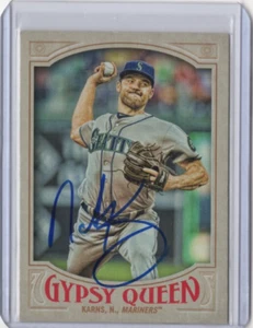 NATHAN KARNS MLB 2016 Topps Gypsy Queen Autogramm signed #240 Karte - Bild 1 von 2