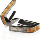 Thalia Guitar Capo Exotic Series TH-CB200-HK Black Chrome AAA Hawaiian Koa Wood