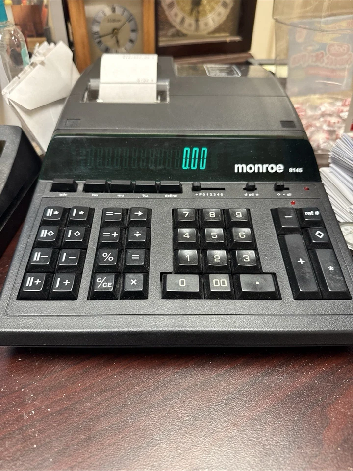 Monroe 8145 - 14-Digit Calculator - Black - Desktop Office Calculator - Image 1 of 1