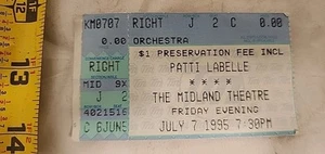 PATTI LaBELLE Konzertkarte Stub Midland Theater Kansas City Missouri 07.07.95 - Bild 1 von 2