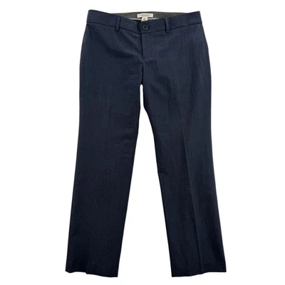 Banana Republic Pants Womens 8P Charcoal Pinstripe Logan Fit Wool Blend Petite - Image 1 of 4