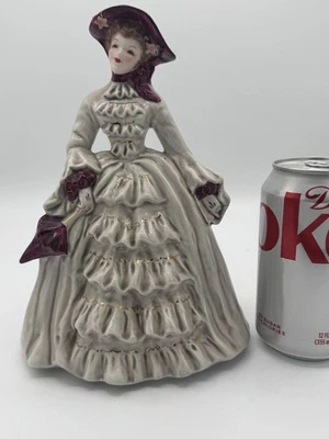 Figura "Charmaine Gray" de cerámica florence de colección rara. Gorro y sombrilla Foto 1 de 4