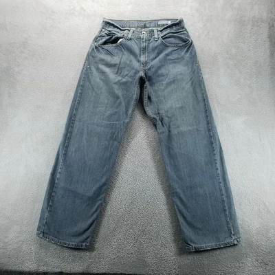 VTG Levis Silvertab Baggy Jeans Mens 31x32 Blue Straight Skater Y2K Denim - Image 1 of 4