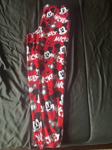 Schlafanzug Mickey rot mit Gummizug unten - Bild 1 von 4