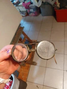 Vintage Safety Glasses Steam Punk Riding Goggles Welding Antique Has Tare - Picture 1 of 5