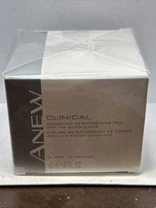 Exfoliación facial retexturizante avanzada clínica Avon Anew 30 almohadillas 1,47 fl oz NUEVO - Imagen 1 de 7