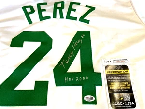 Tony Perez (HOF 2000)rare Signed St. Patrick’s Day Reds Jersey -JSA (Mint cond.) - Picture 1 of 4