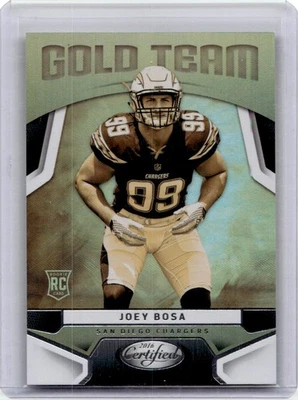2016 PANINI CERTIFIED GOLD TEAM ROOKIE JOEY BOSA RC BUFFALO BILLS #11 - Image 1 of 2