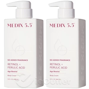 2-PK MEDIX 5,5 retinolo + acido ferulico crema corpo età riavvolgimento lozione senza profumo - Foto 1 di 7