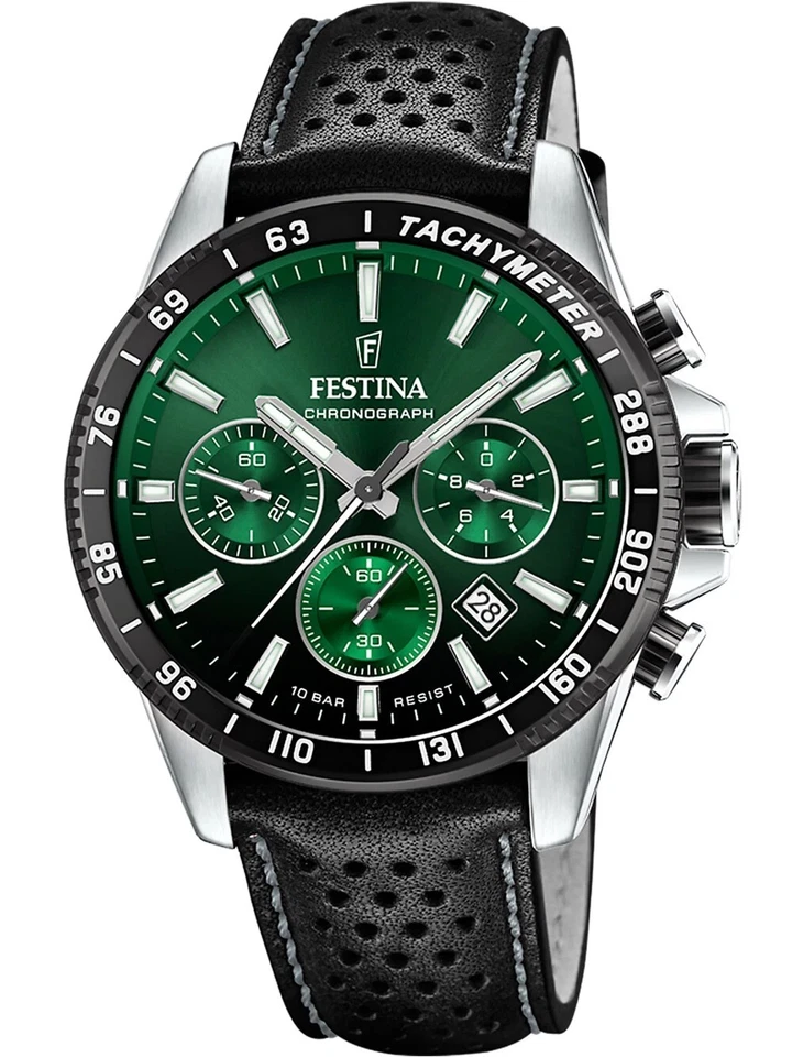 New Festina F20561/5 Timeless Chronograph Men's Watch 45mm 10ATM - Image 1 of 1