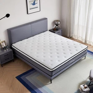 Full Size Mattress - 10 inches Gel Memory Foam Hybrid Mattress in a Box, Pock... - Picture 1 of 7