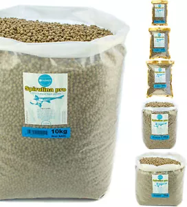 Koi carp 40% protein SPIRULINA PRO floating pond feed all natural pellets 10kg - Picture 1 of 10