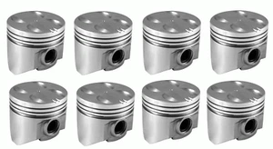PISTONS Set/8 Flat Top for 1964-1969 Dodge/Plymouth 273 V8 2-Barrel STANDARD - Picture 1 of 4